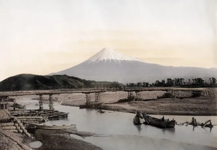 Framed Print : c. 1880s Japan - Mount Fuji, Fujiyama Framed Print : c. 1880s Japan - Mount Fuji, Fujiyama