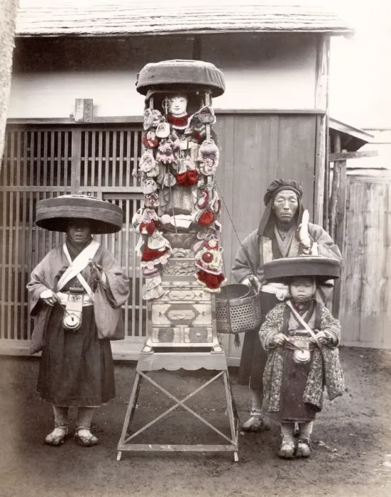 Framed Print : c. 1880s Japan - pilgrims portable altar or shrine Framed Print : c. 1880s Japan - pilgrims portable altar or shrine