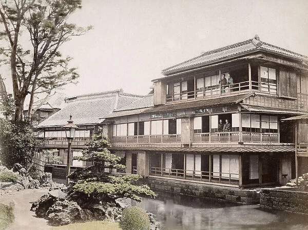 c. 1880s Japan - tea house at Oji