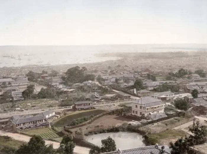 Framed Print : c. 1880s Japan - view of Kobe Framed Print : c. 1880s Japan - view of Kobe