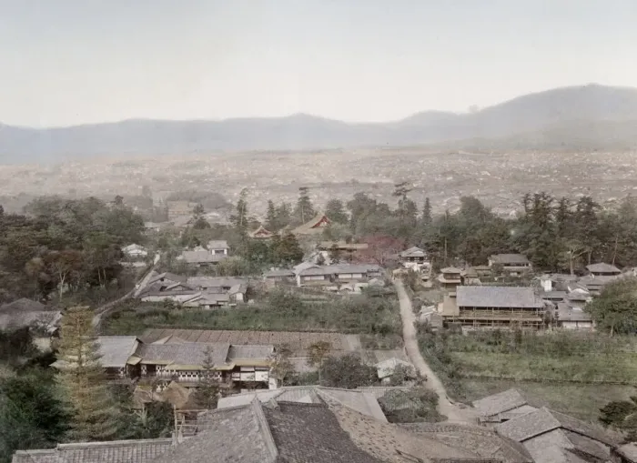 Framed Print : c. 1880s Japan - view of Kyoto Framed Print : c. 1880s Japan - view of Kyoto