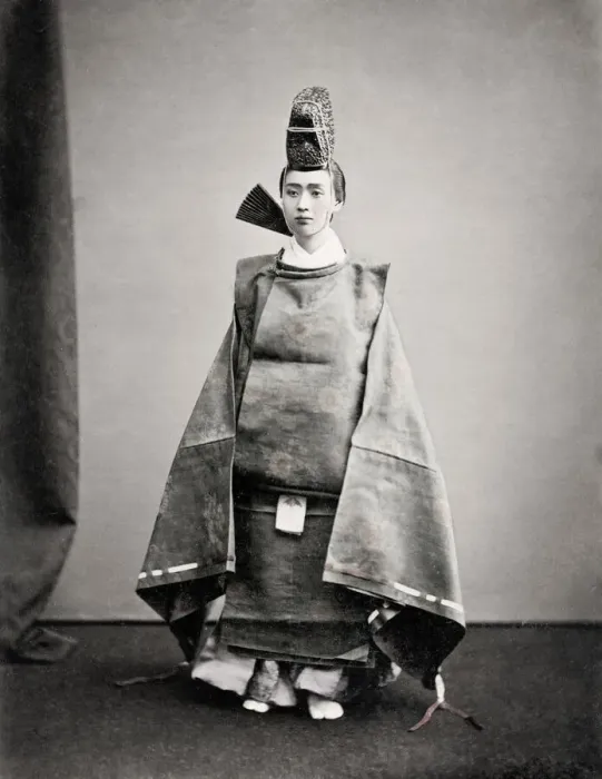 Framed Print : c. 1880s Japan - young priest Framed Print : c. 1880s Japan - young priest