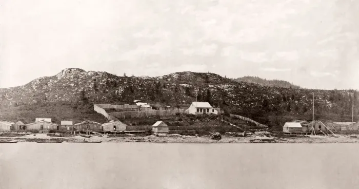 Framed Print : c. 1880s North America Bella Bella, British Columbia, Canada Framed Print : c. 1880s North America Bella Bella, British Columbia, Canada