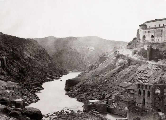 Framed Print : c. 1880s PHOTO SPAIN - view at Toledo Framed Print : c. 1880s PHOTO SPAIN - view at Toledo
