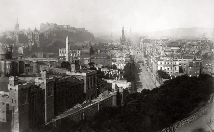 Framed Print : c. 1880s Scotland - Edinburgh from Calton Hill Framed Print : c. 1880s Scotland - Edinburgh from Calton Hill