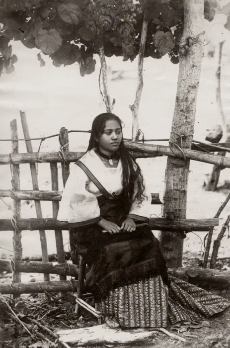 Framed Print : c. 1880s South East Asia - Philippines - young woman Framed Print : c. 1880s South East Asia - Philippines - young woman