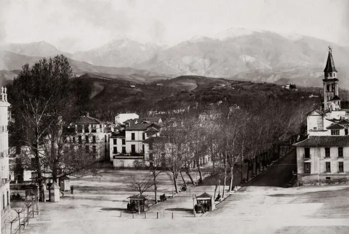 Framed Print : c. 1880s Spain - Granada - view of the Sierra Nevada Framed Print : c. 1880s Spain - Granada - view of the Sierra Nevada