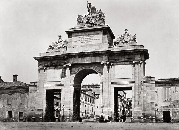 c. 1880s Spain Madrid - gate of Fernando VII