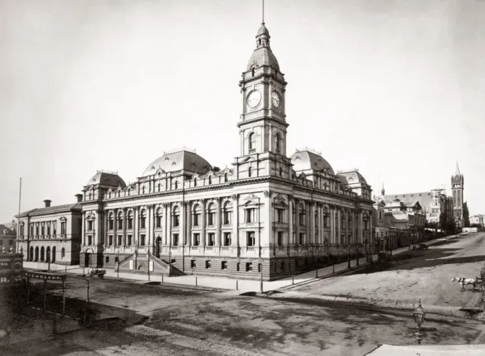 Framed Print : c. 1890 Australia - Melbourne Town Hall Framed Print : c. 1890 Australia - Melbourne Town Hall