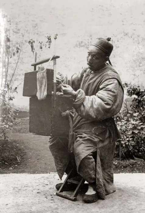 Framed Print : c. 1890 China - Chinese street vendor Framed Print : c. 1890 China - Chinese street vendor