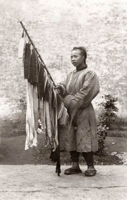 Framed Print : c. 1890 China - Chinese street vendor Framed Print : c. 1890 China - Chinese street vendor