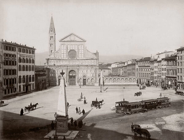 c. 1890s  /  1900 Italy - church of Santa Croce Florence