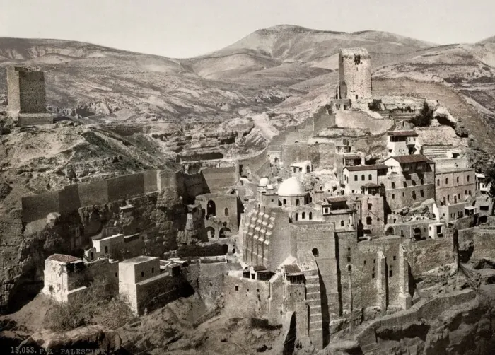 Framed Print : c. 1890s Holy Land Palestine Israel - Convent of Mar Saba Framed Print : c. 1890s Holy Land Palestine Israel - Convent of Mar Saba