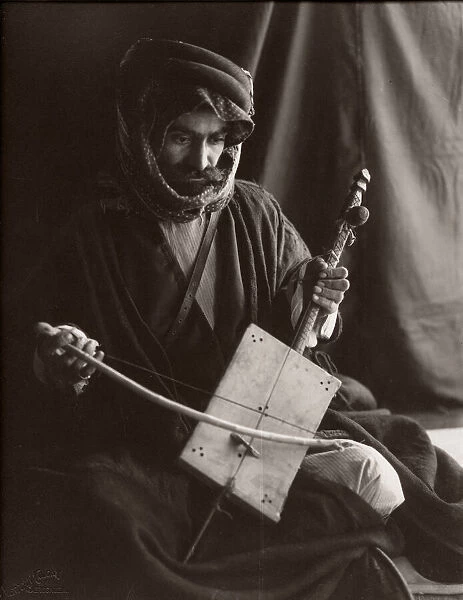 c, 1900 Holy Land Palestine Israel - Bedouin musician