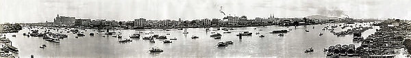 C. 1920s China - panoramic city view - Canton Guangzhou