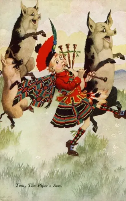 Framed Print : C Folkard. Tom the pipers son Framed Print : C Folkard. Tom the pipers son