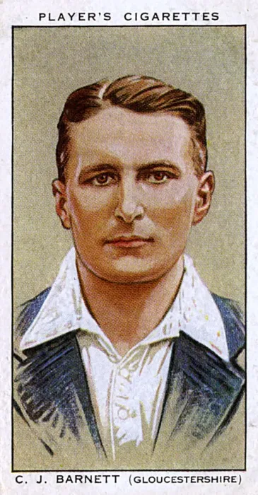 Framed Print : C J Barnett, Gloucestershire County and England cricketer Framed Print : C J Barnett, Gloucestershire County and England cricketer