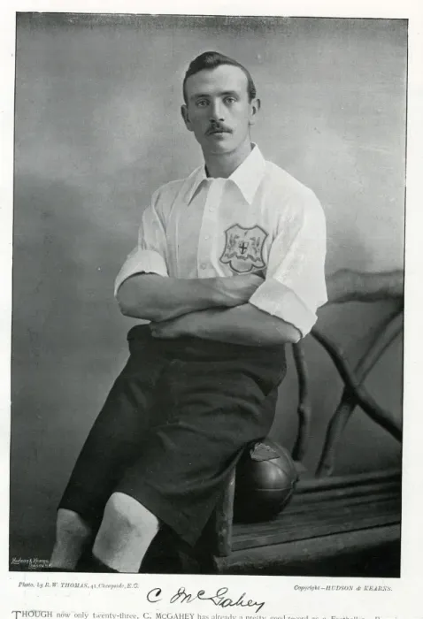 Framed Print : C McGahey, footballer and cricketer Framed Print : C McGahey, footballer and cricketer
