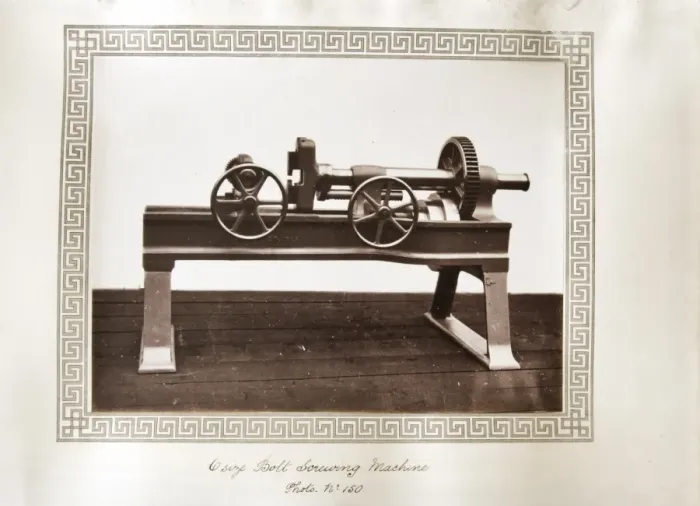 Framed Print : C size bolt screwing machine Framed Print : C size bolt screwing machine