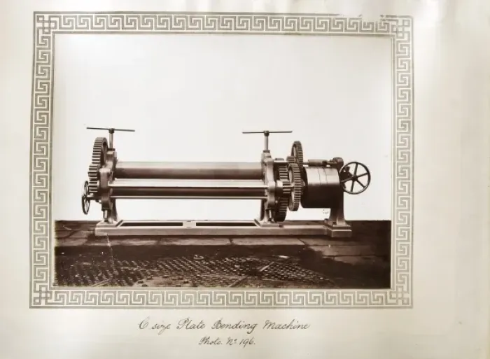 Framed Print : C size plate bending machine Framed Print : C size plate bending machine