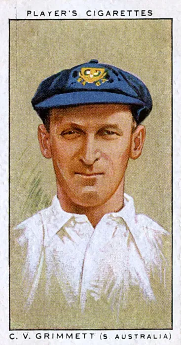 Framed Print : C V Grimmett, Australian cricketer, South Australia Framed Print : C V Grimmett, Australian cricketer, South Australia