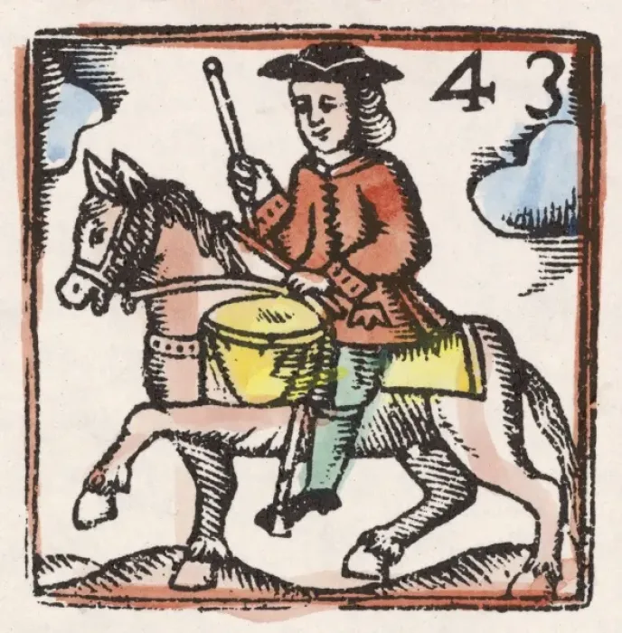 Framed Print : C17 Courier / Woodcut / 43 Framed Print : C17 Courier / Woodcut / 43