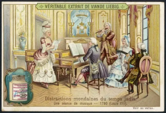 Framed Print : C18 French Concert Framed Print : C18 French Concert