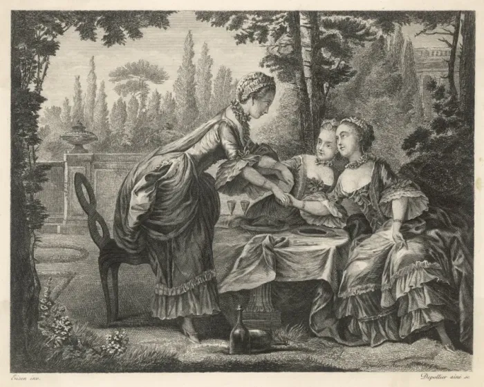 Framed Print : C18th Ladies Drinking Framed Print : C18th Ladies Drinking