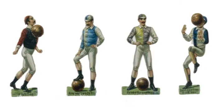 Framed Print : C19 Footballers