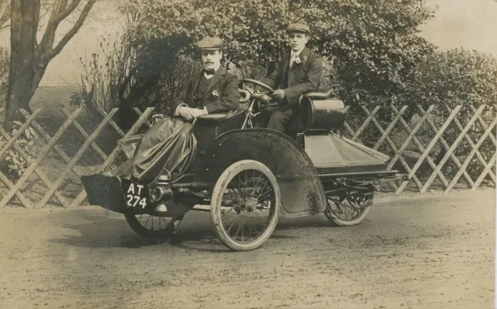 Framed Print : C1905 Rexette Vintage Car - Tricar Framed Print : C1905 Rexette Vintage Car - Tricar