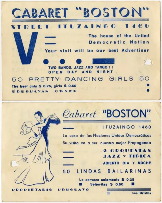 Framed Print : Cabaret Boston trade card Framed Print : Cabaret Boston trade card