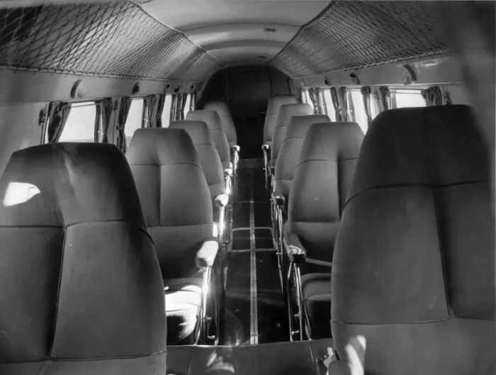 Framed Print : Cabin interior of a British Airways Lockheed Electra Framed Print : Cabin interior of a British Airways Lockheed Electra