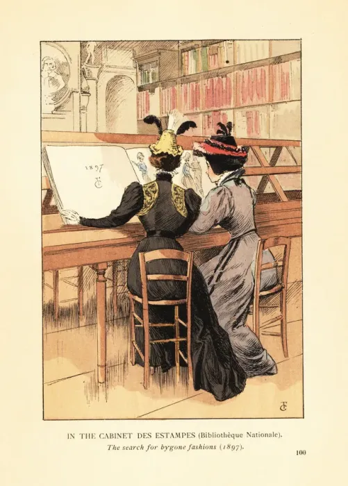 Framed Print : In the Cabinet des Estampes, Bibliotheque Nationale, 1897 Framed Print : In the Cabinet des Estampes, Bibliotheque Nationale, 1897