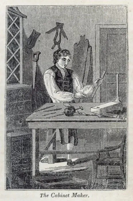 Framed Print : Cabinet Maker 1827 Framed Print : Cabinet Maker 1827