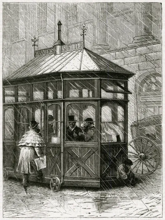 Framed Print : CABMENS SHELTER Framed Print : CABMENS SHELTER