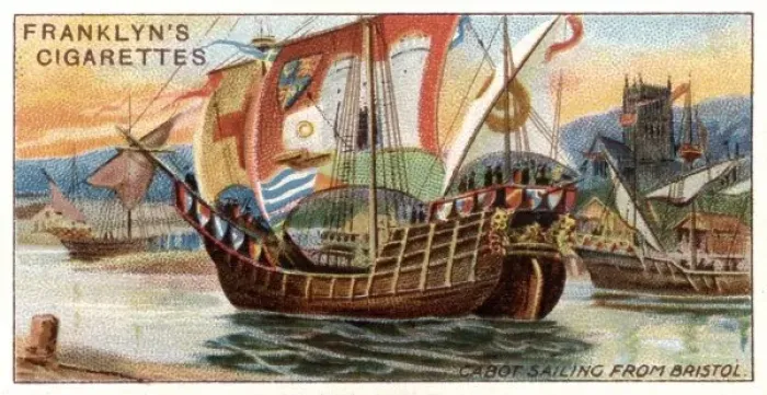 Framed Print : Cabot Sails from Bristol Framed Print : Cabot Sails from Bristol