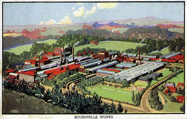 Cadbury's Bournville Works - Birmingham - panorama