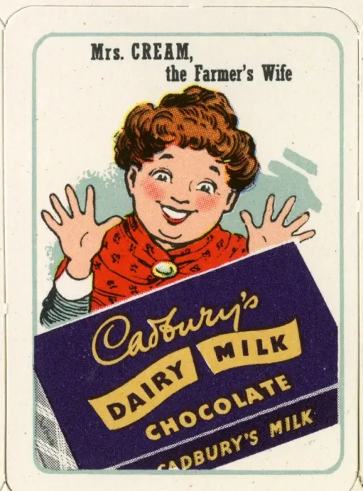 Framed Print : Cadburys Happy Families - Mrs Cream Framed Print : Cadburys Happy Families - Mrs Cream