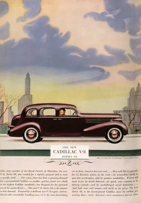 Framed Print : Cadillac V-8 Series 60 Framed Print : Cadillac V-8 Series 60