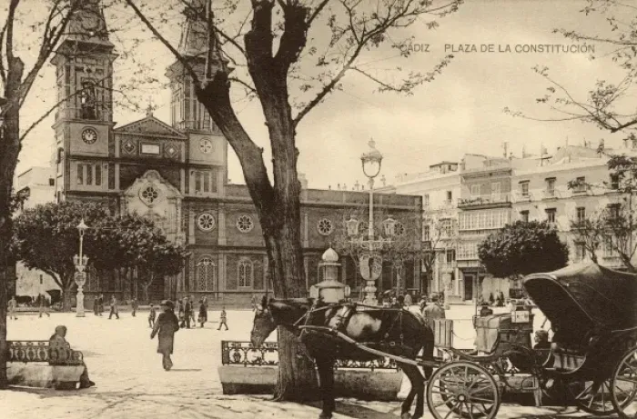 Framed Print : Cadiz - Plaza de la Constitucion - Spain