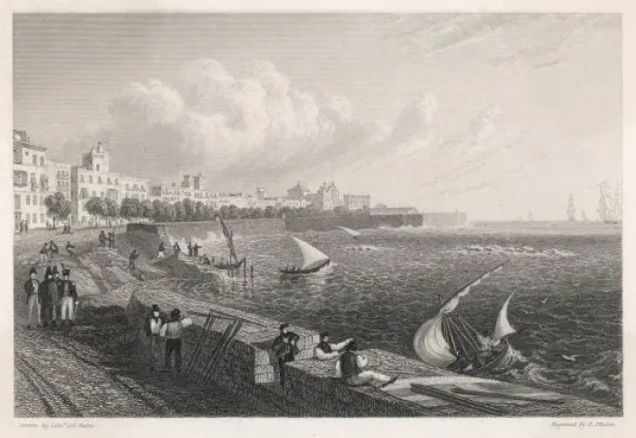 Framed Print : Cadiz Waterfront Framed Print : Cadiz Waterfront