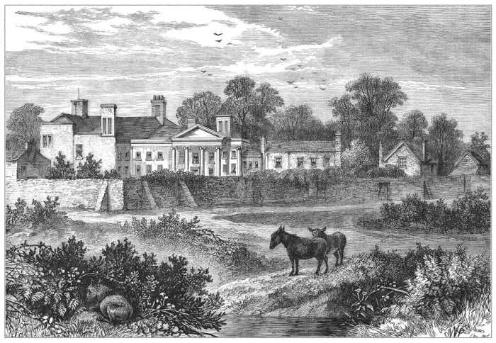 Framed Print : Caen Wood. A view of Caen Wood in 1875 - the home of Lord Mansfield (1705-1793) Framed Print : Caen Wood. A view of Caen Wood in 1875 - the home of Lord Mansfield (1705-1793)