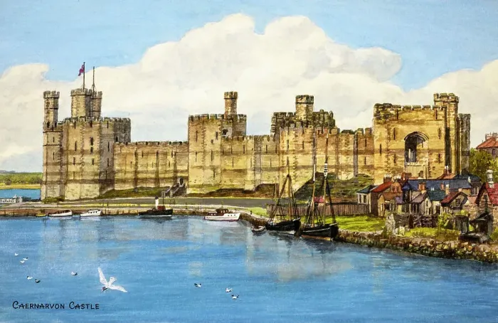 Framed Print : Caernarfon Castle, Gwynedd, Wales Framed Print : Caernarfon Castle, Gwynedd, Wales