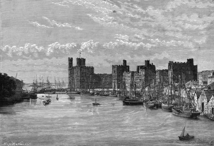 Framed Print : Caernarvon Castle / Wales Framed Print : Caernarvon Castle / Wales