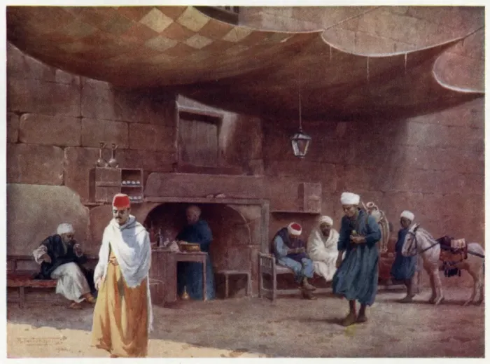 Framed Print : Cafe in Cairo 1904 Framed Print : Cafe in Cairo 1904