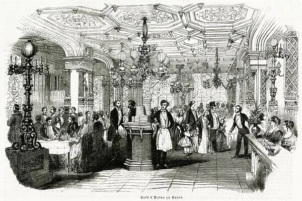 Cafe D Orsay or Trois Freres Provencaux, Paris 1846
