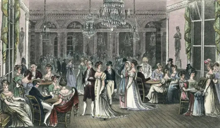 Framed Print : Cafe Frascati / France / C18 Framed Print : Cafe Frascati / France / C18