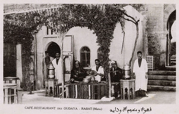 Cafe Restaurant des Oudaya at Rabat, Morocco