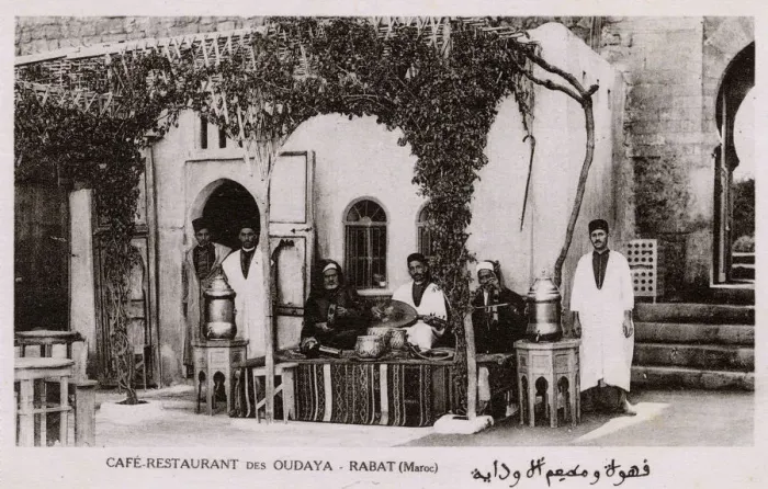 Framed Print : Cafe Restaurant des Oudaya at Rabat, Morocco Framed Print : Cafe Restaurant des Oudaya at Rabat, Morocco