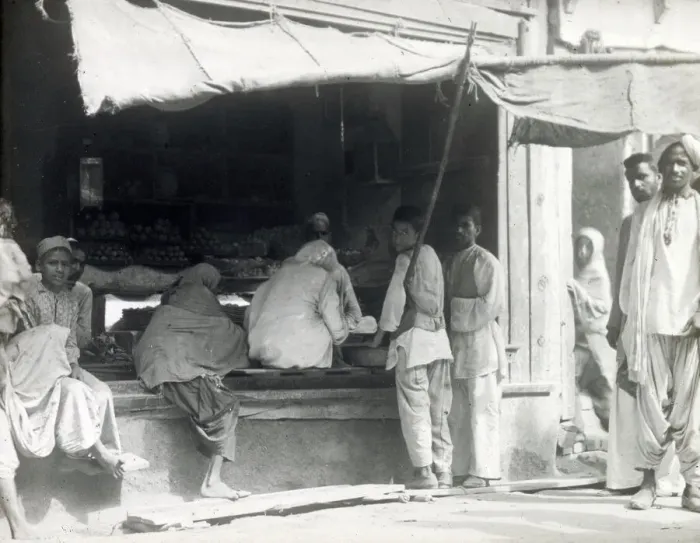 Framed Print : Cafe or shopfront, Indian market Framed Print : Cafe or shopfront, Indian market